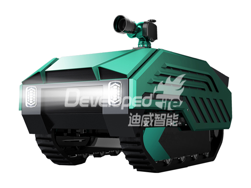 油动大流量灭火消防机械人